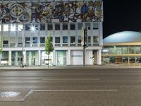 Berlin's Nighttime City: Reflections of Modern Architecture