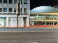 Berlin's Nighttime City: Reflections of Modern Architecture