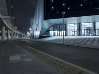 Berlin Nightview of Futuristic Architecture