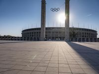 Berlin Olympic Stadium on a Sunny Day