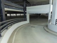 Berlin Parking Deck Walkway with Metal Handrail 002