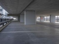 Berlin Parking Garage: Asphalt Lines and Structure