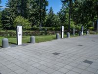 Berlin Parking Lot: A Clear Sky Day