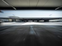 Parking Lot in Berlin: Low Angle View