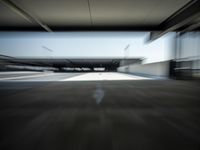 Parking Lot in Berlin: Low Angle View