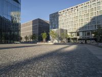 Berlin Plaza: Glass Walls and Surface Reflections