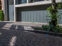 A Classic Berlin Residential Area with Cobblestone Roads