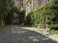 Berlin Residential Area with Cobblestone Streets 001