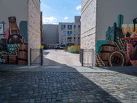 Berlin Restaurant: Cozy Cobblestone Street View