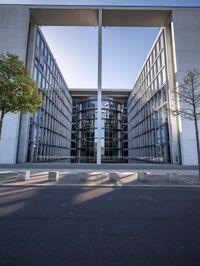 Berlin Road: Asphalt, Shadow, and Reflection