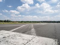 Berlin Road Landscape: Asphalt Under Clear Skies