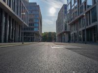 Berlin Road: Straight Urban Path through the City