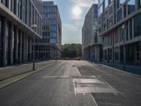 Berlin Road: Straight Urban Path through the City