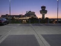 Berlin Tegel Airport at Night: Modern Architecture and Artificial Lights