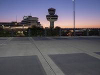 Berlin Tegel Airport at Night: Modern Architecture and Artificial Lights