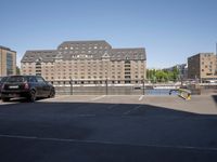 Berlin Town Square: A Straight Road and Parking Lot