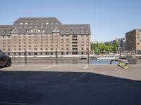 Berlin Town Square: A Straight Road and Parking Lot