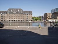 Berlin Town Square: A Straight Road and Parking Lot