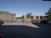 Berlin Town Square: A Straight Road and Parking Lot
