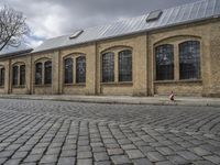 Berlin Urban Architecture with Brick Facade and Warehouse