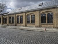 Berlin Urban Architecture with Brick Facade and Warehouse