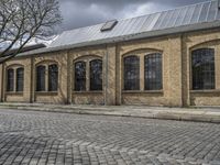 Berlin Urban Architecture with Brick Facade and Warehouse