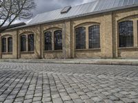 Berlin Urban Architecture with Brick Facade and Warehouse