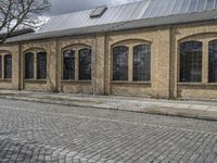 Berlin Urban Architecture with Brick Facade and Warehouse