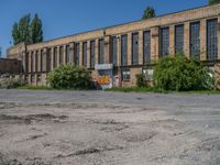 Berlin Urban Art: Graffiti Wall with Clear Sky