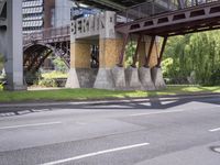 Urban Art in Berlin: Road Building in the Daytime