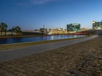 Berlin's Urban Dawn: River and Modern Architecture