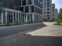 Berlin's Urban Design: Modern Office Buildings and Unique Roadways