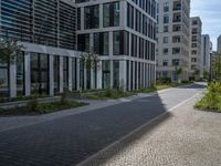 Berlin's Urban Design: Modern Office Buildings and Unique Roadways