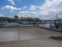 Berlin Urban Design by the River: Concrete Pier Views