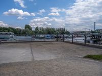 Berlin Urban Design by the River: Concrete Pier Views