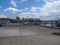 Berlin Urban Design by the River: Concrete Pier Views