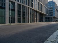 Berlin's Urban Landscape: Modern Office Buildings and Roads