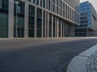 Berlin's Urban Landscape: Modern Office Buildings and Roads