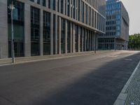 Berlin's Urban Landscape: Modern Office Buildings and Roads