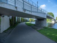 Berlin Urban Landscape: A River and Canal Cutting Through the City