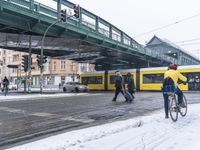 Berlin Urban Landscape: Snowy Streets