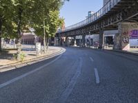 Berlin Urban Landscape: Straight Road, Clear Sky 001