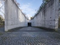 Urban Road in Berlin: Concrete and Asphalt