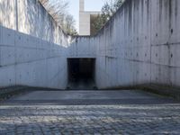 Urban Road in Berlin: Concrete and Asphalt