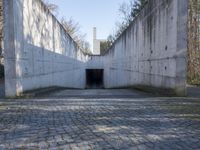 Urban Road in Berlin: Concrete and Asphalt