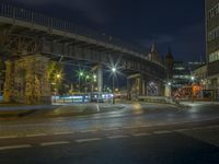 Berlin Urban Road at Night: Capturing Light Streaks