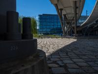 Berlin Urban Scene: Cobblestone and Architecture