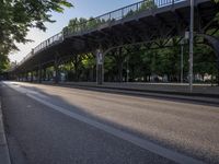Berlin Urban Scene: Road and Bridge in the Metropolitan Area