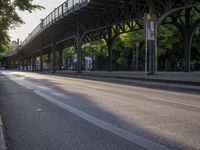 Berlin Urban Scene: Road and Bridge in the Metropolitan Area