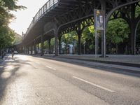 Berlin Urban Scene: Road and Bridge in the Metropolitan Area